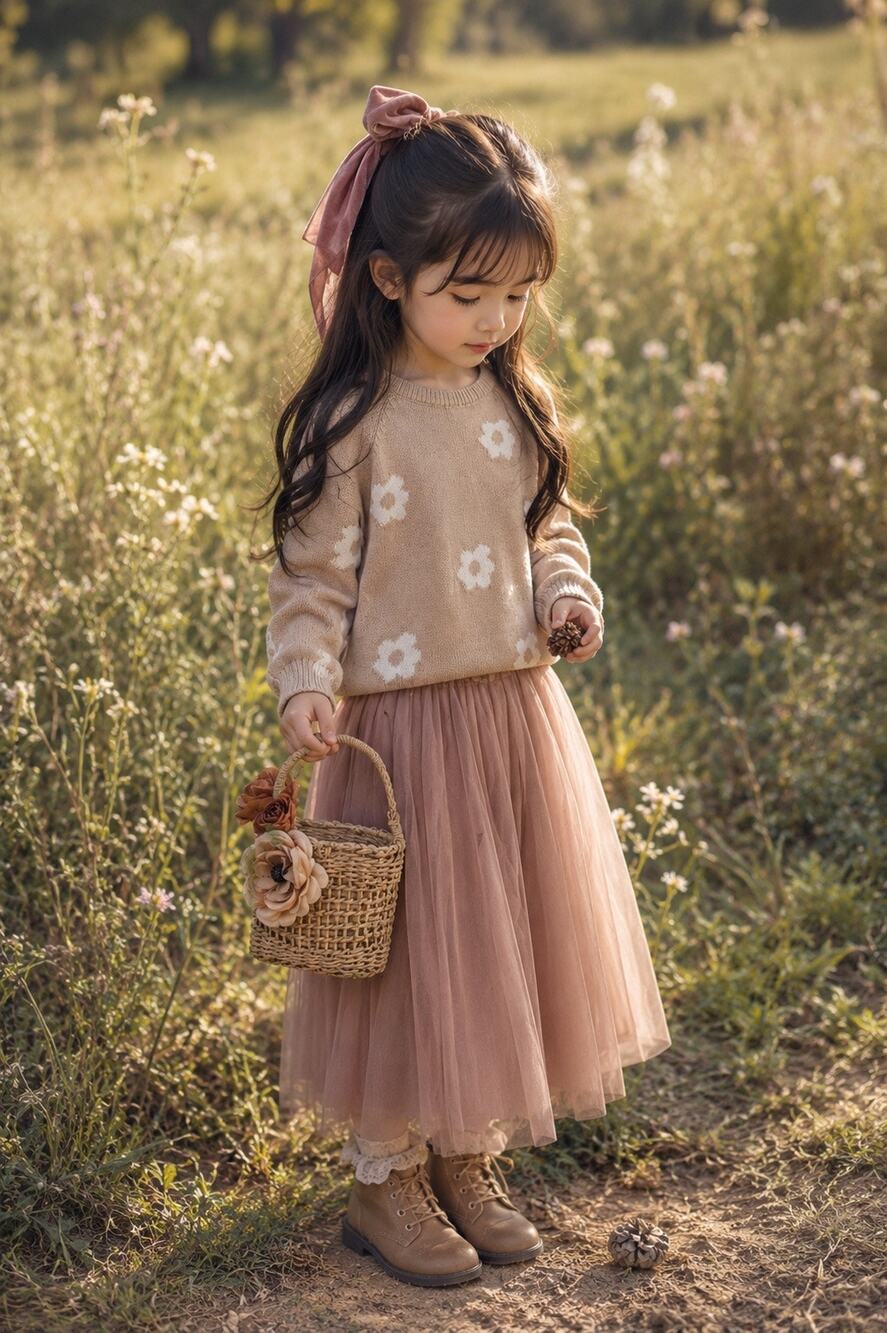 Pretty As A Daisy Blush Slouchy Soft Oversize Sweater 5T
